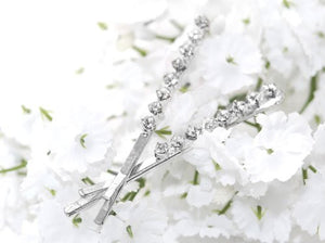 Crystal Diamante Grips - Pair