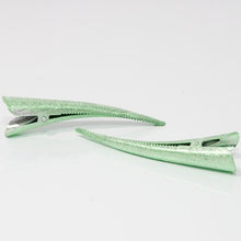 Load image into Gallery viewer, Pastel Crackle Finish Beak Clips - Pair