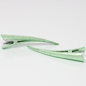 Pastel Crackle Finish Beak Clips - Pair