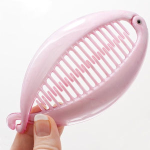 Pink Color Plastic Banana Clip
