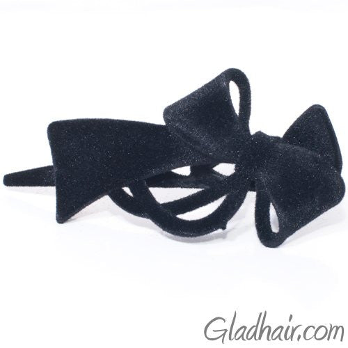 Plastic Black Beak Clip with Flocked Texture