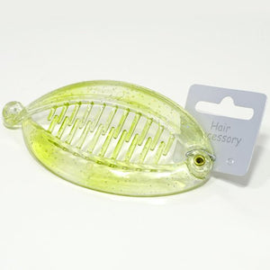 Plastic Translucent Glitter Fish Clip