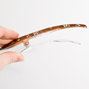 Zigzag Style Light Weighted Plastic Beak Clip - Pair