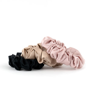 GH Pure Silk Scrunchies - Mulberry 100% Silk 6A Grade 22mm - Classy Set