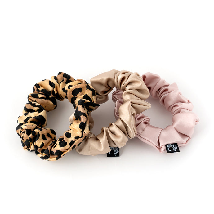 GH Pure Silk Scrunchies - Leopard Night Out Set