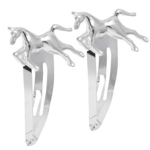 Silver Colored Horse Motive Sleepies - Pair