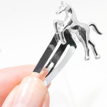 Load image into Gallery viewer, Silver Colored Horse Motive Sleepies - Pair