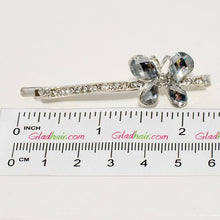 Load image into Gallery viewer, Silver Diamante Butterfly Grip - 1 piece 