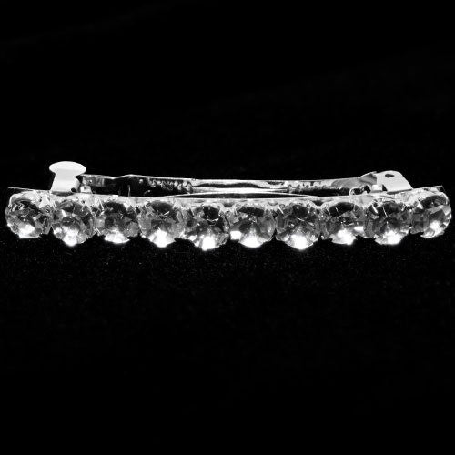 Single Line Crystals Barrette