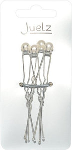 Single Pearl Hairpins - Card of 4