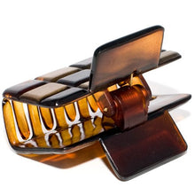 Load image into Gallery viewer, Small Claw Gold and Tortoise Checker Board Style 