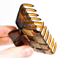 Load image into Gallery viewer, Small Claw Gold and Tortoise Checker Board Style 