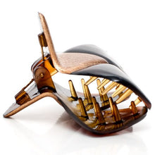 Load image into Gallery viewer, Small Tortoise with Snake Skin Pattern Gold Painted Plastic Hair Clip