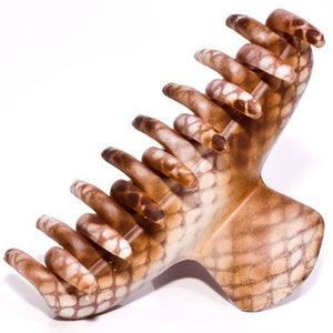 Snake Pattern Hand Painted Small Hair Claw