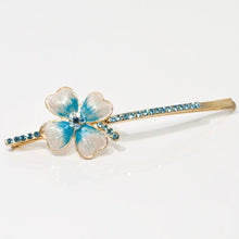 Load image into Gallery viewer, Swarovski Bobby Pin Rhinestones with Painted Flower - 1 piece