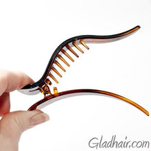 Load image into Gallery viewer, Tort Beak Clip With Crystals And Studs - 1 piece