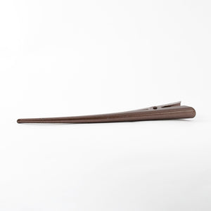Slim Large Brown Metal Flamingo Beak Clip No Teeth - 1 piece