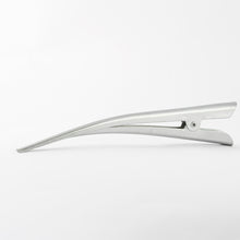Load image into Gallery viewer, Slim Large Silver Metal Flamingo Beak Clip No Teeth - 1 piece